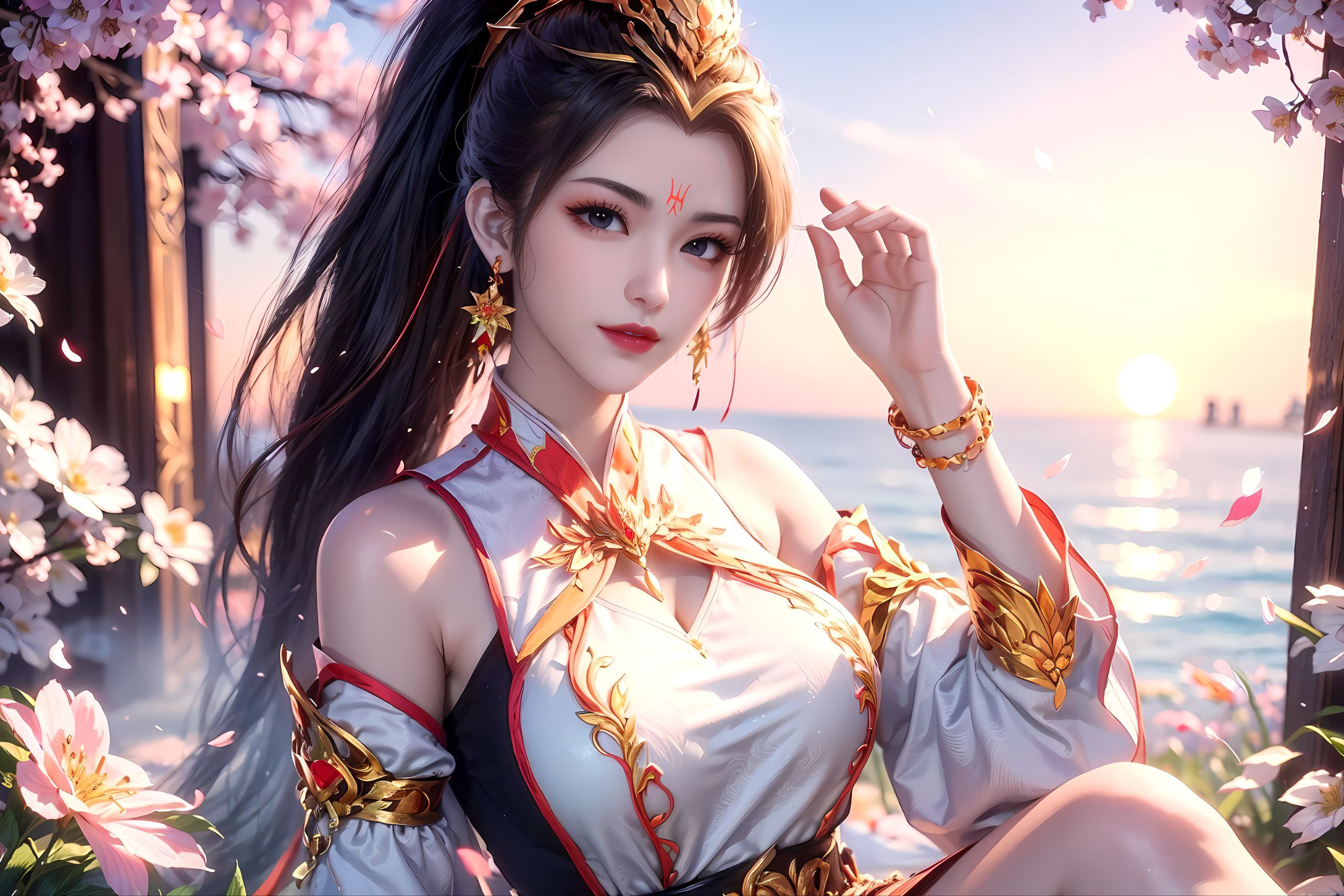 然而